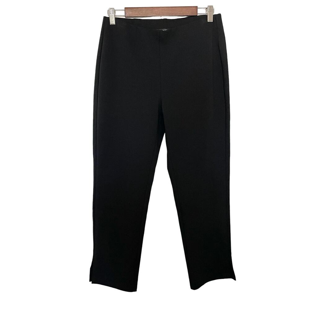 Eileen Fisher Black Mid Rise Comfortable Career Wear Pants Woman's Size Small P